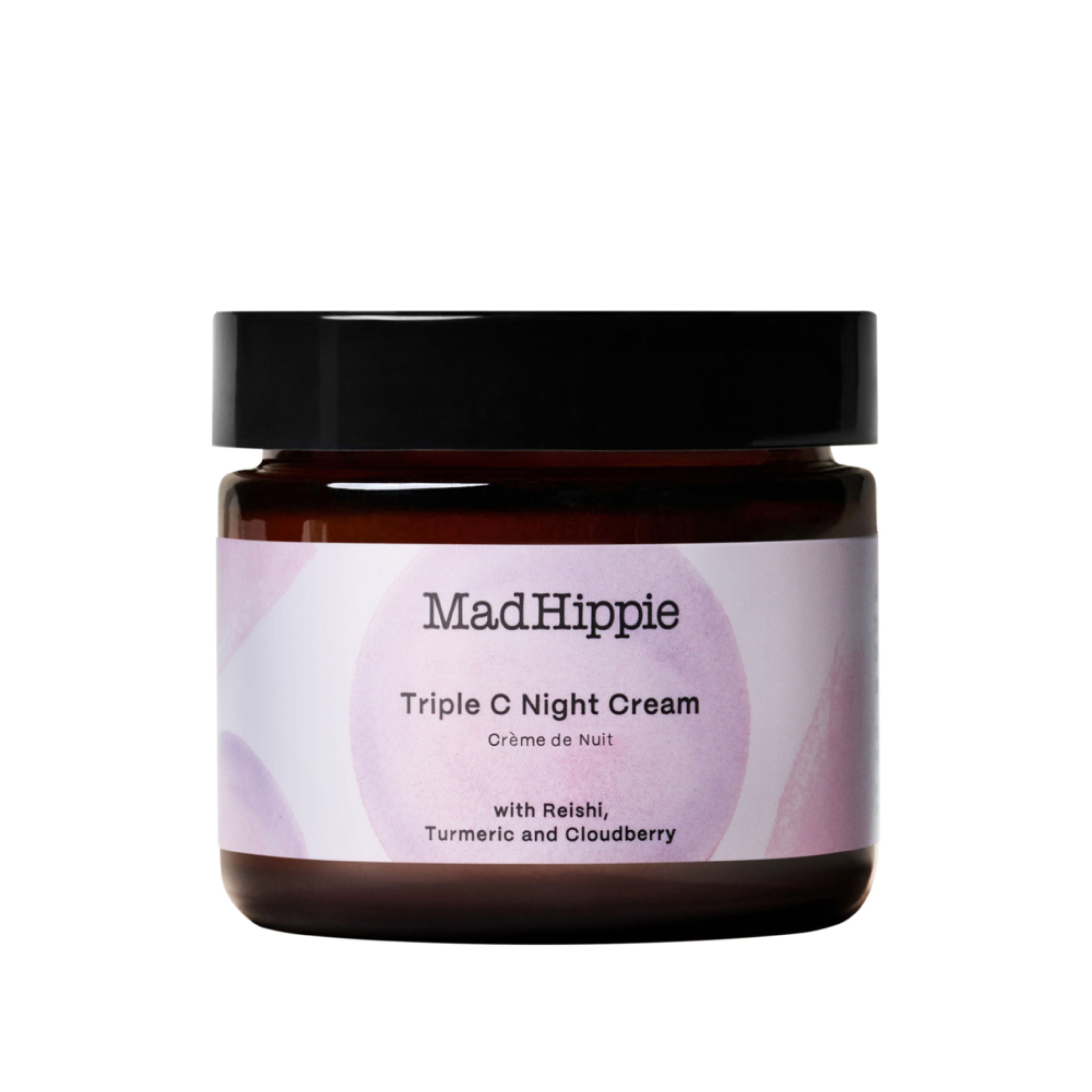 Crème visage de nuit Triple C au reishi, curcuma et chicouté