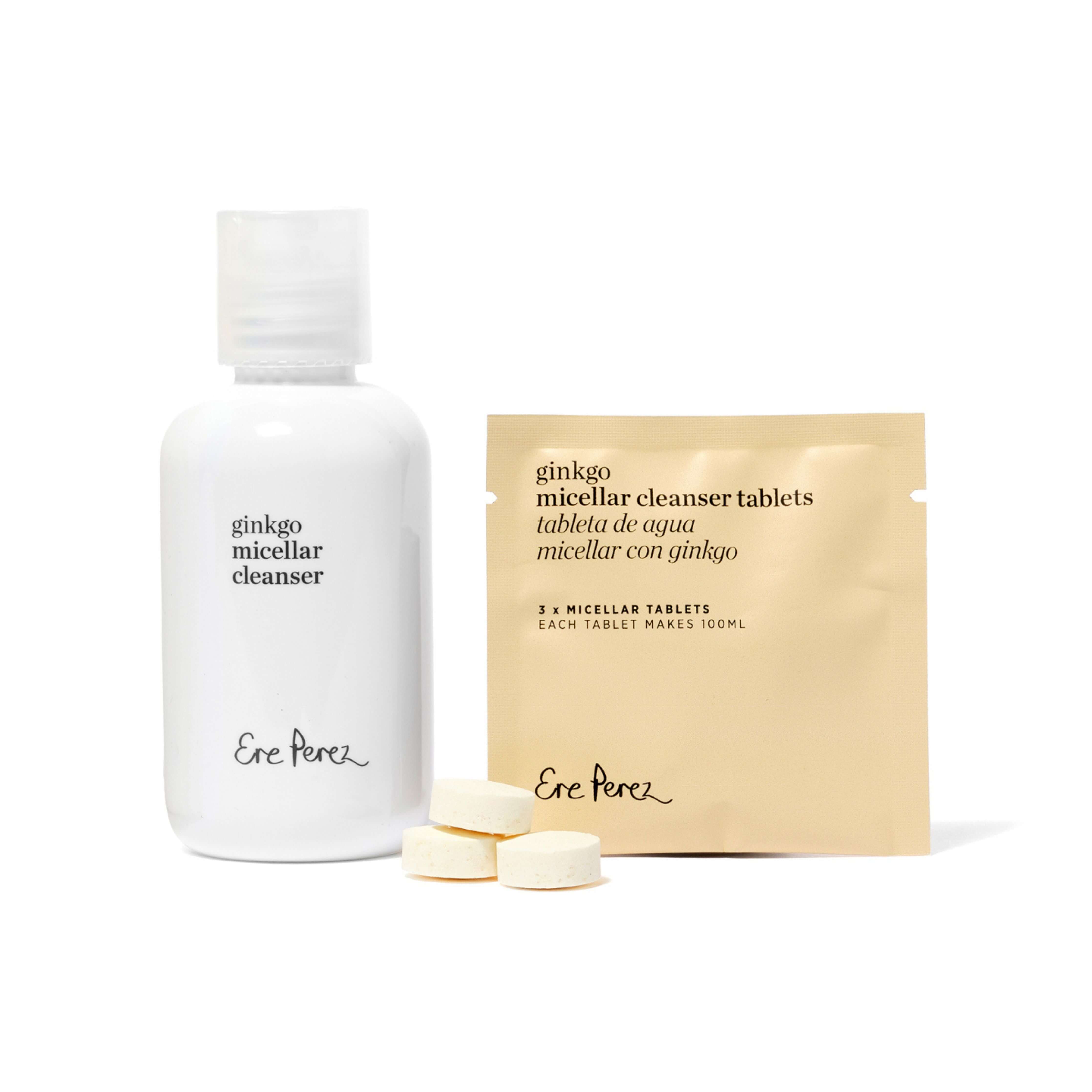 Agua micelar de ginkgo biloba