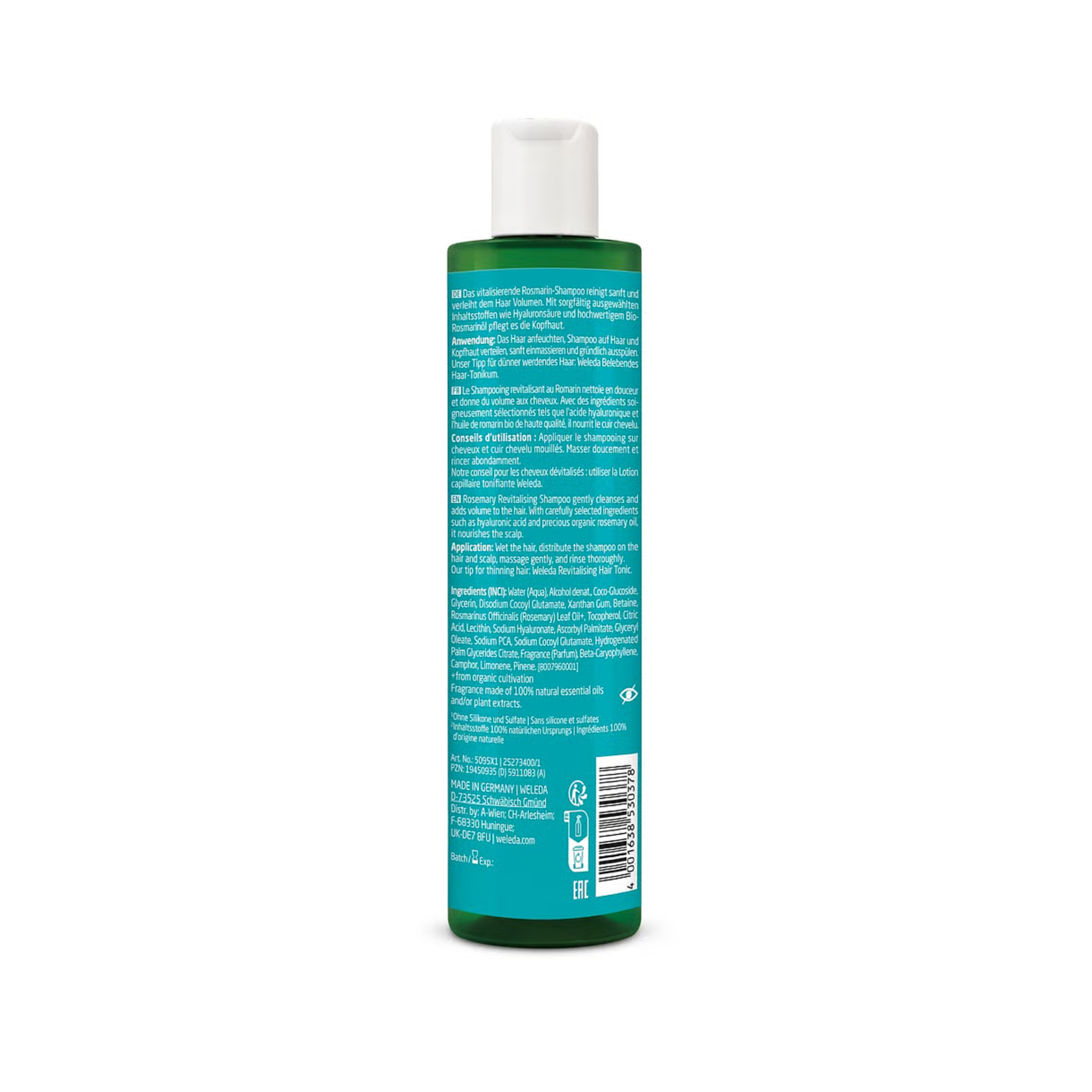 Champú revitalizante de romero