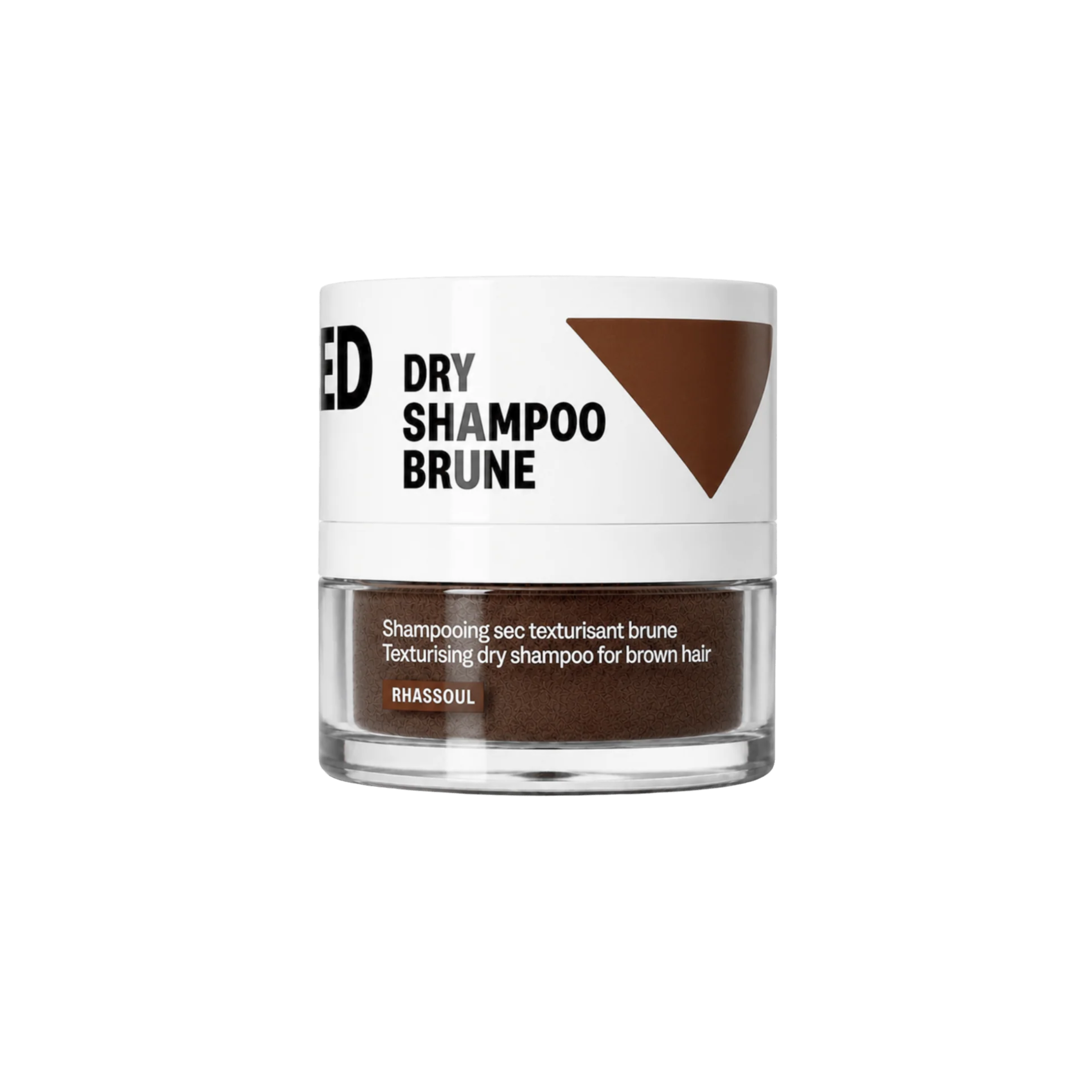 Champú seco para cabello castaño