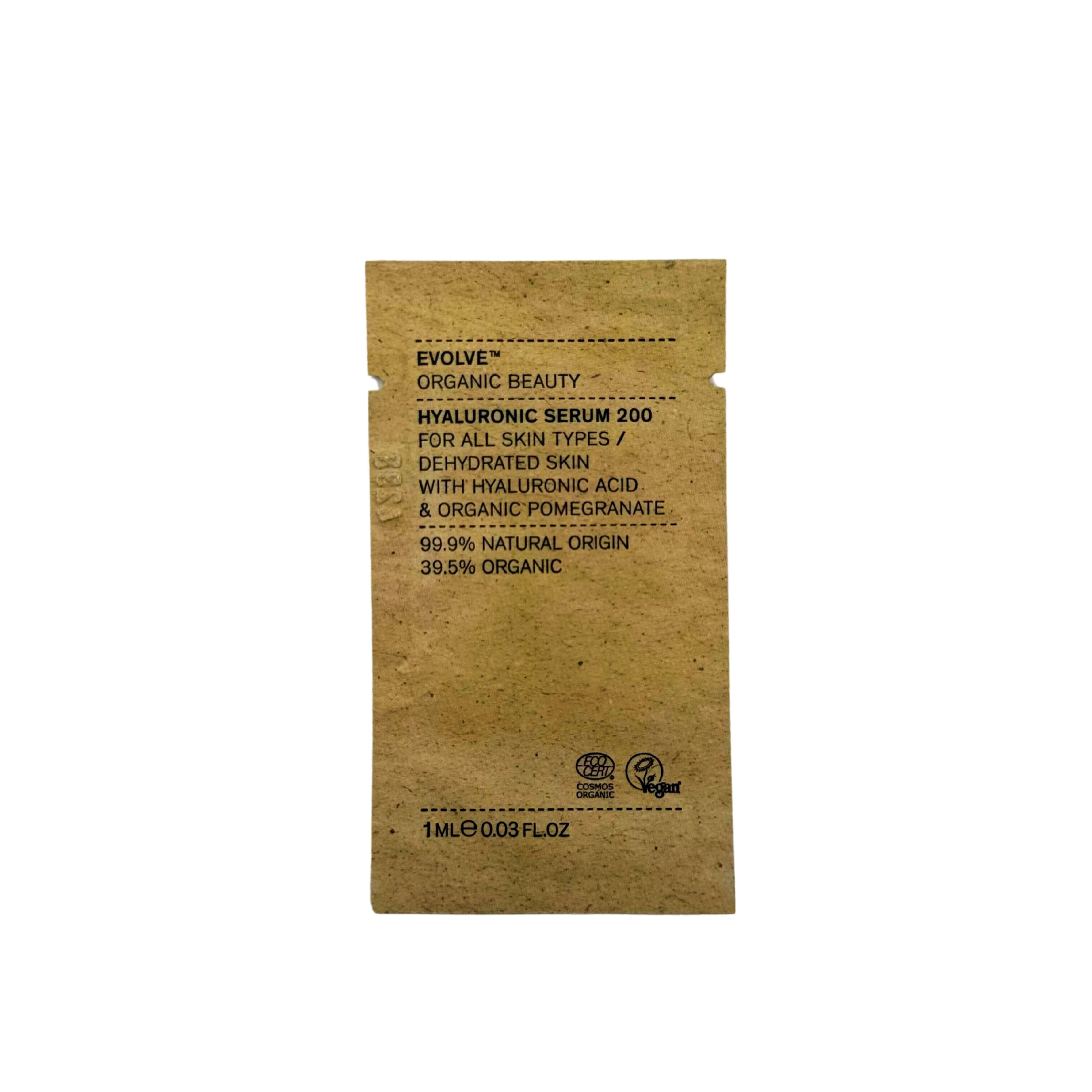 Échantillon de sérum visage à l'acide hyaluronique 200 1 ml