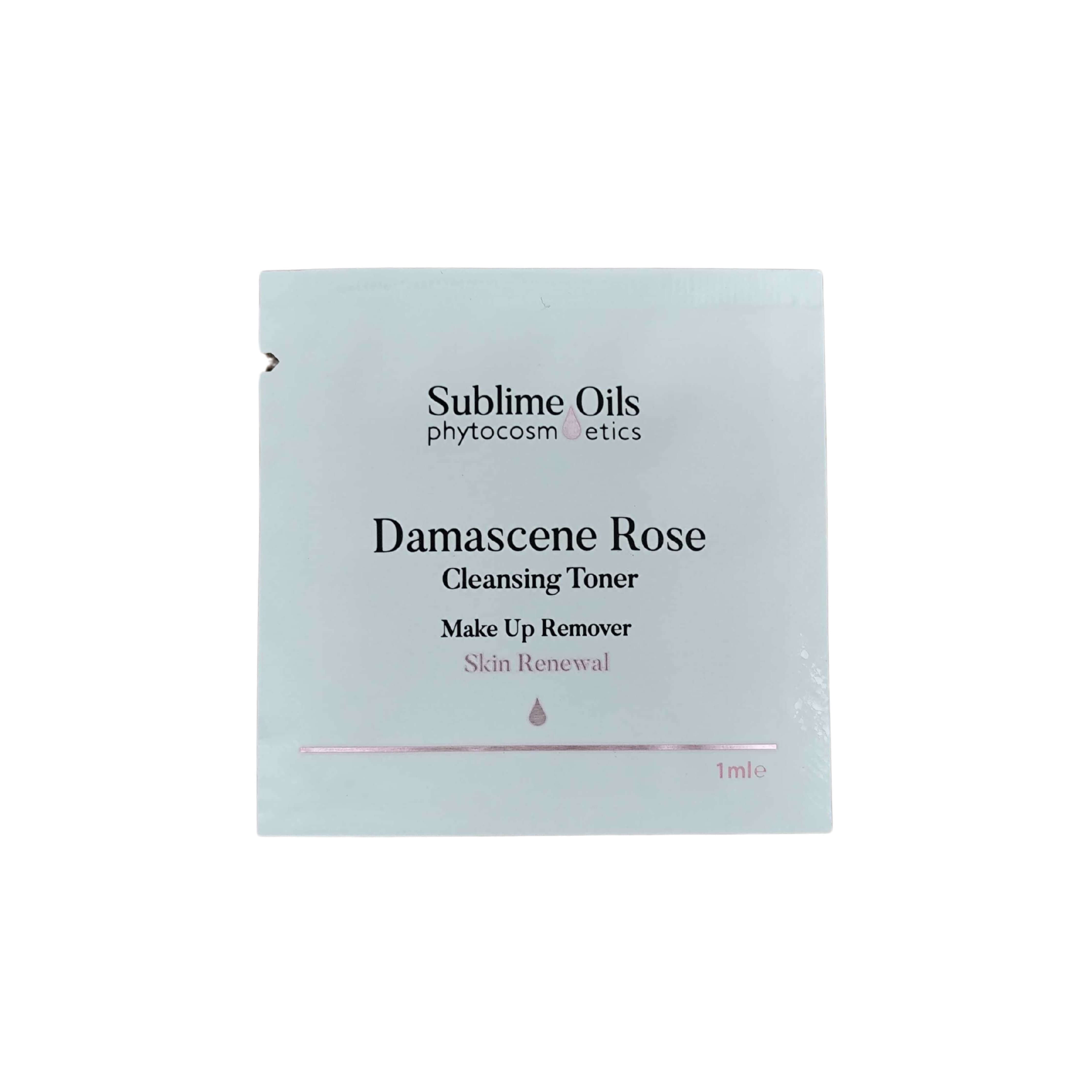 Échantillon de nettoyant tonique à la rose de Damas 1 ml