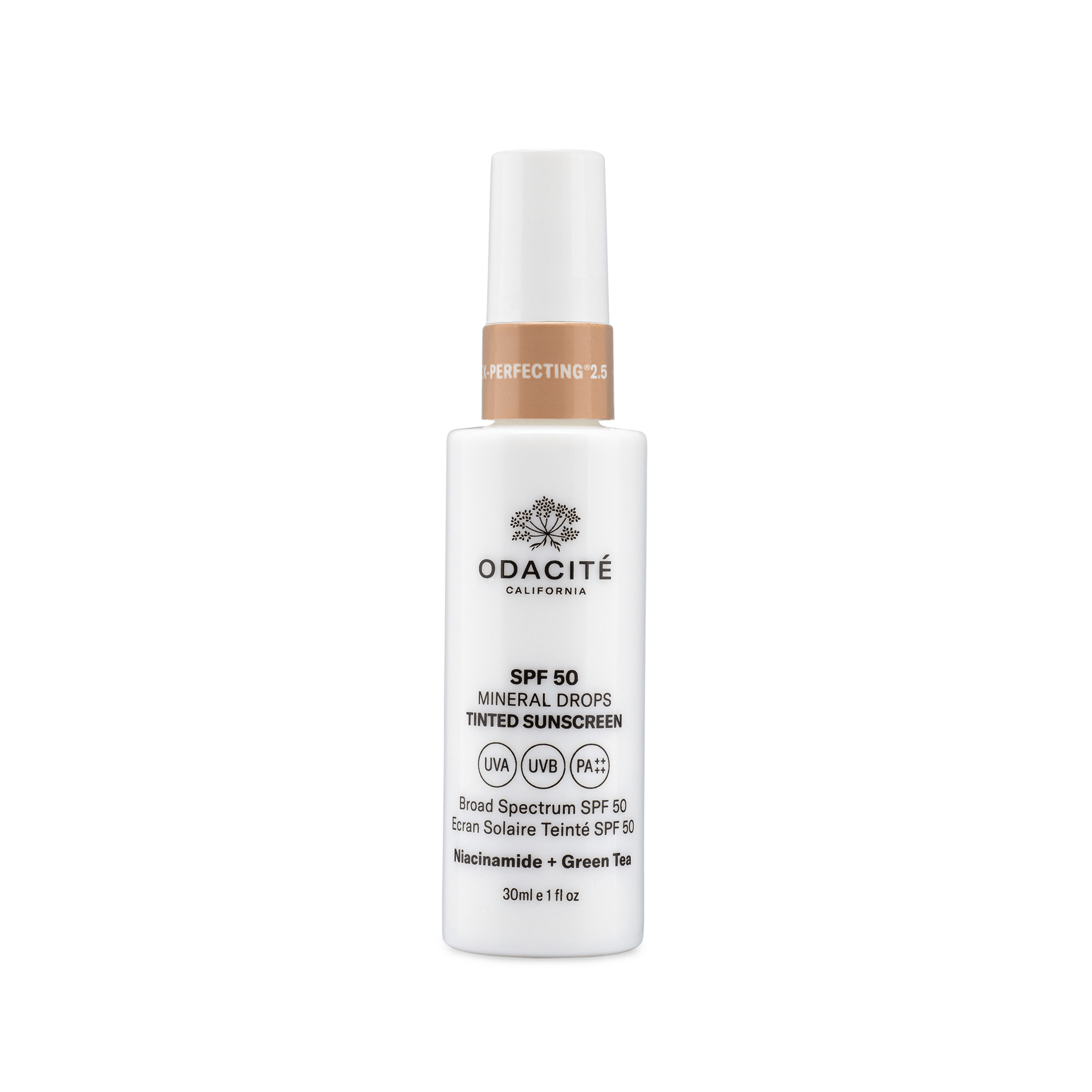 Tinted anti-aging cream, niacinamide and SPF50 Tinted Sunscreen Mineral Drops