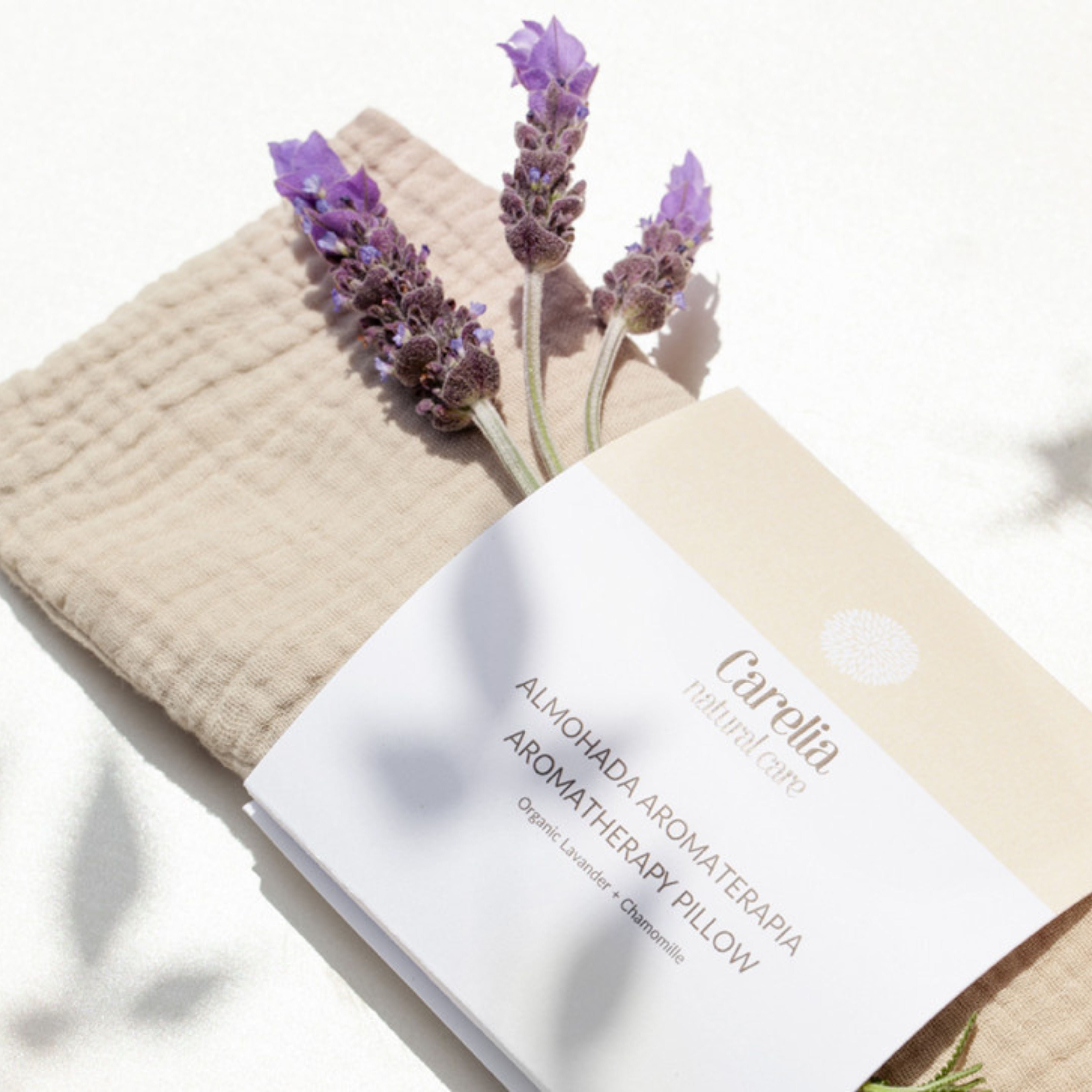 Oreiller d'aromathérapie à la lavande et à la camomille