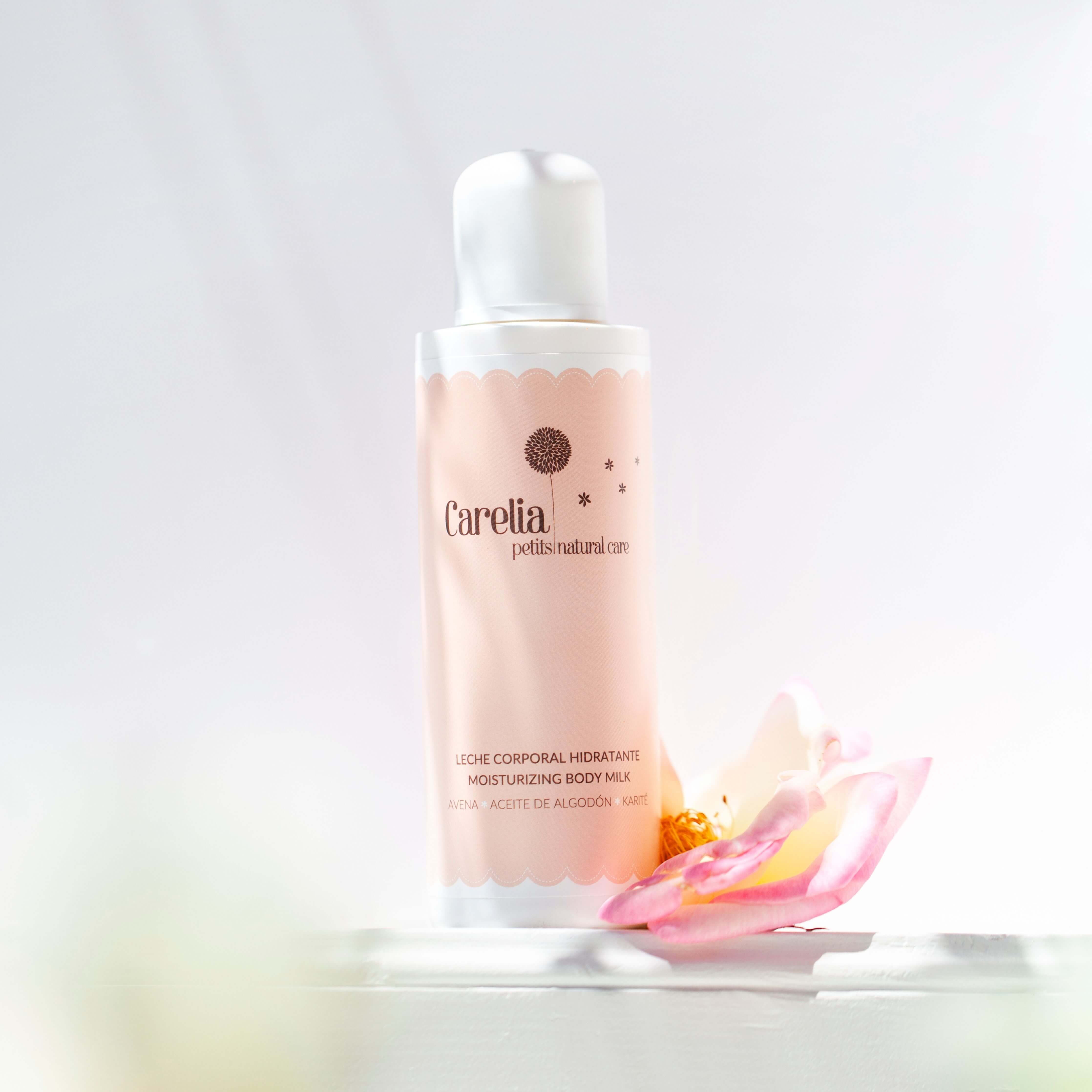 Loción corporal hidratante de almendra, algodón y karité