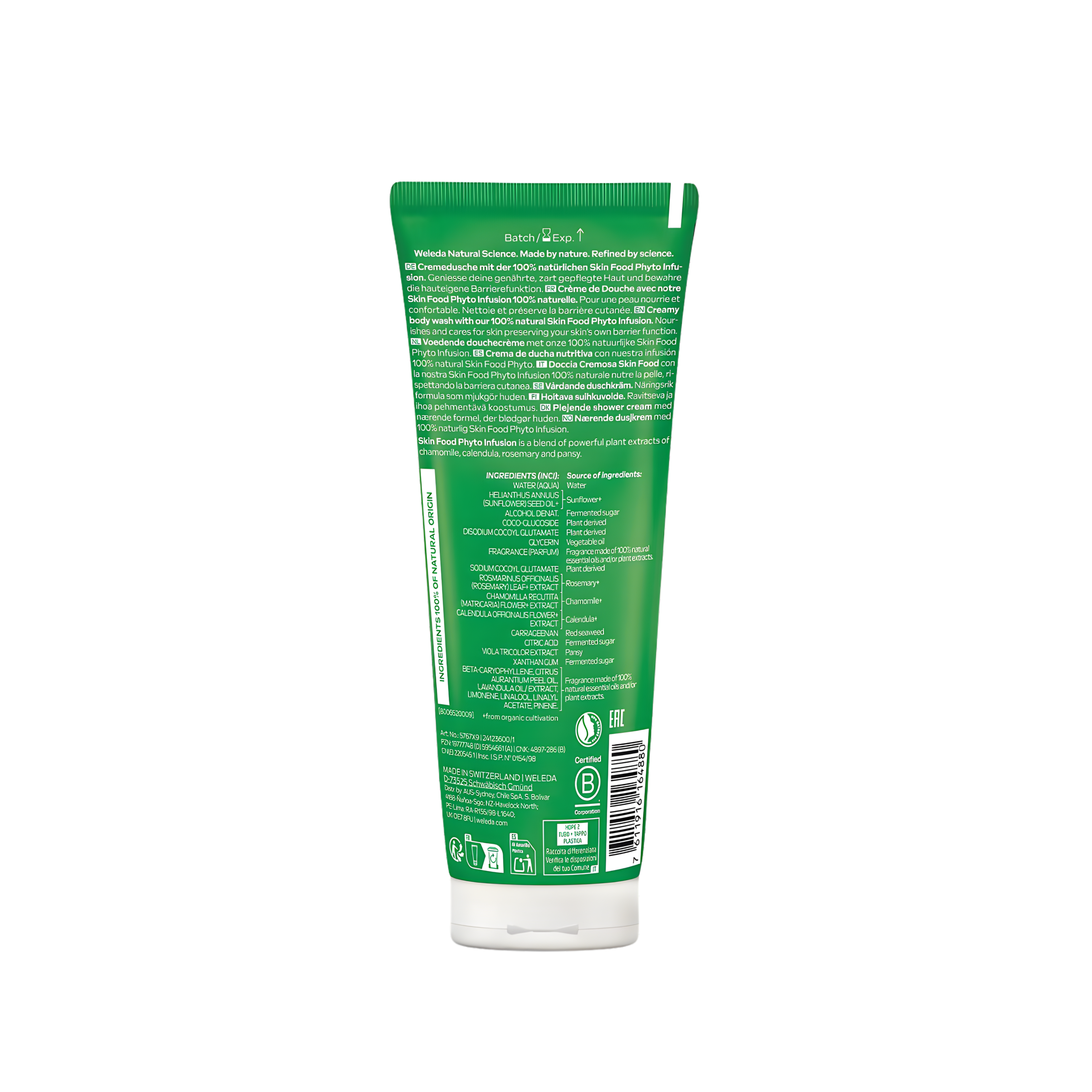Gel de ducha cremoso Skin Food