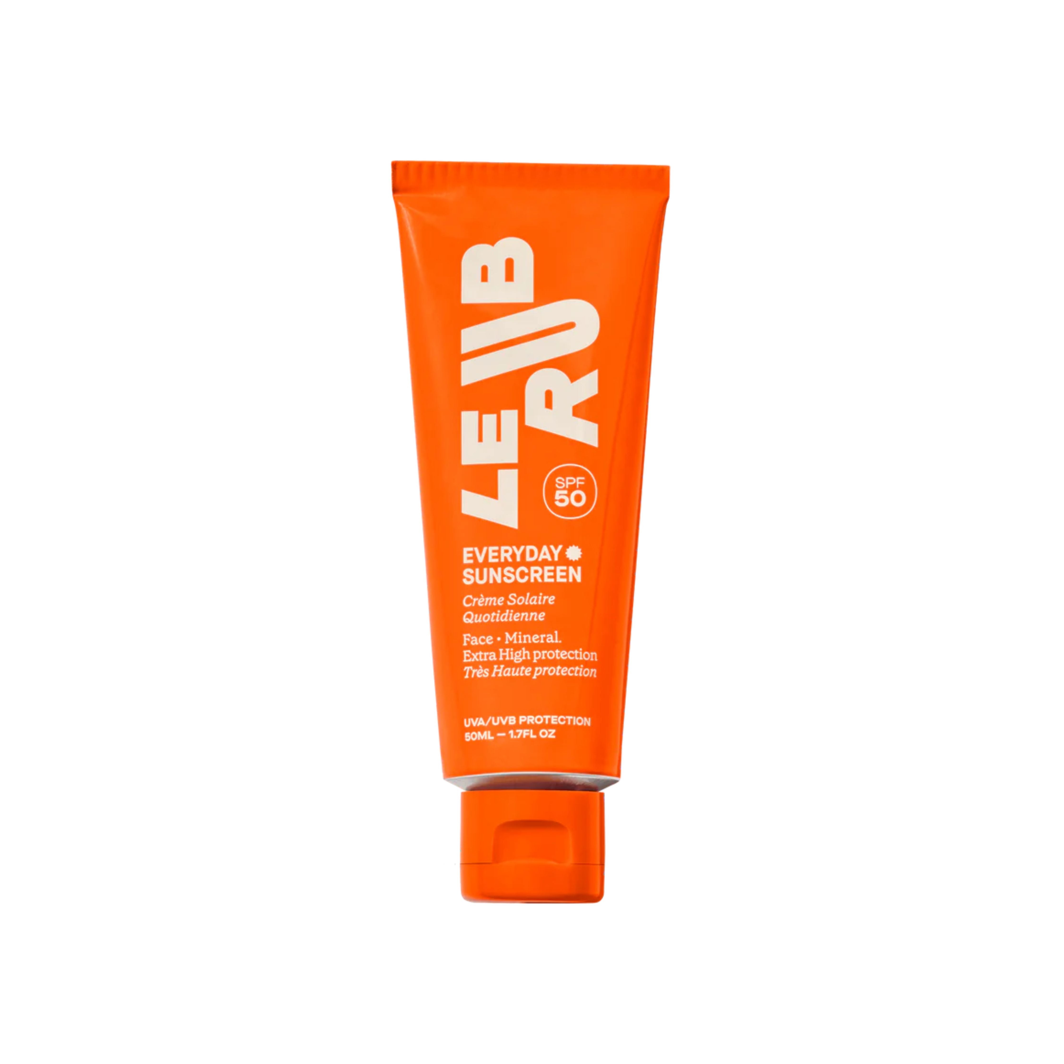 Crème solaire minérale quotidienne pour le visage SPF 50