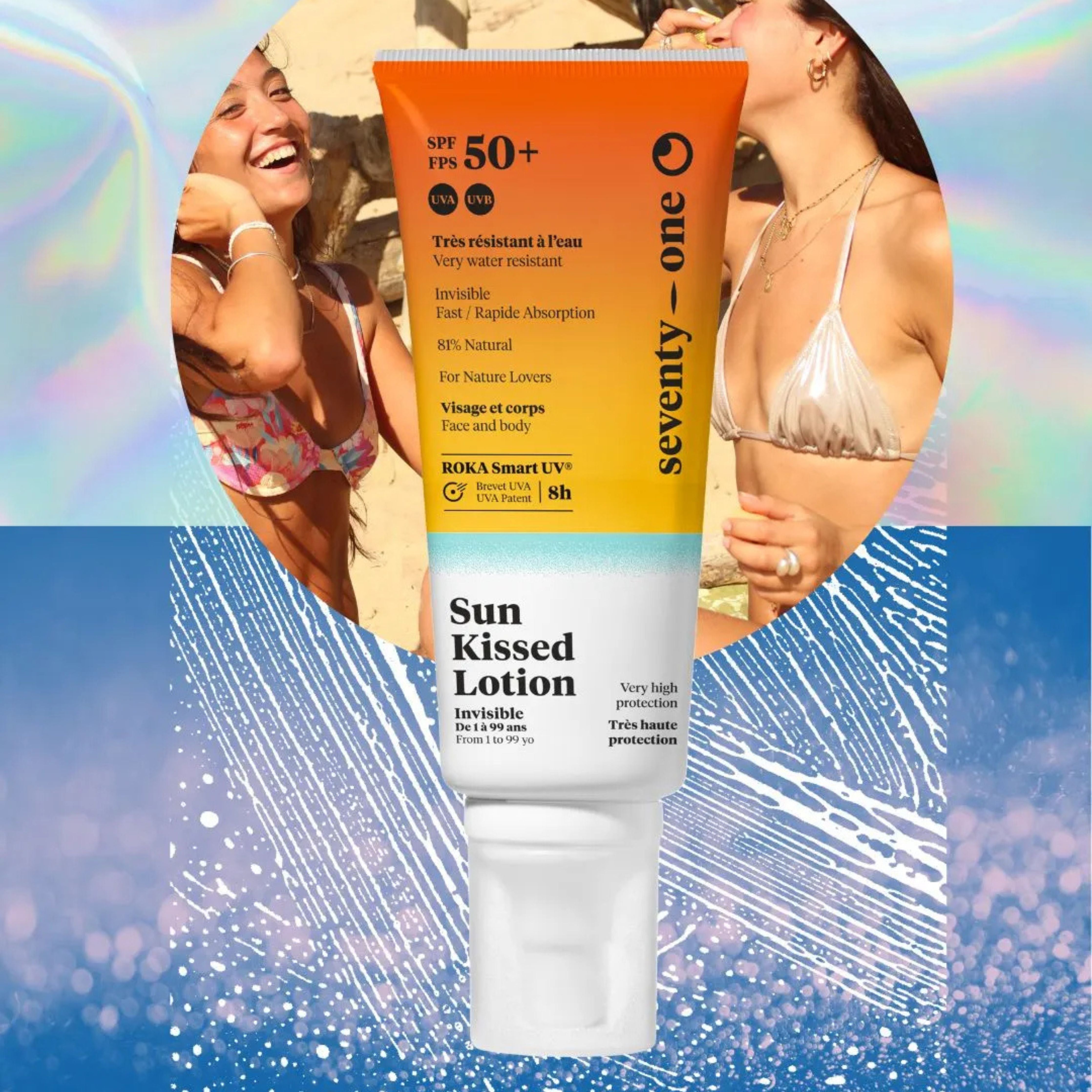 Face and body sunscreen spray Sun Kissed Lotion SPF50+