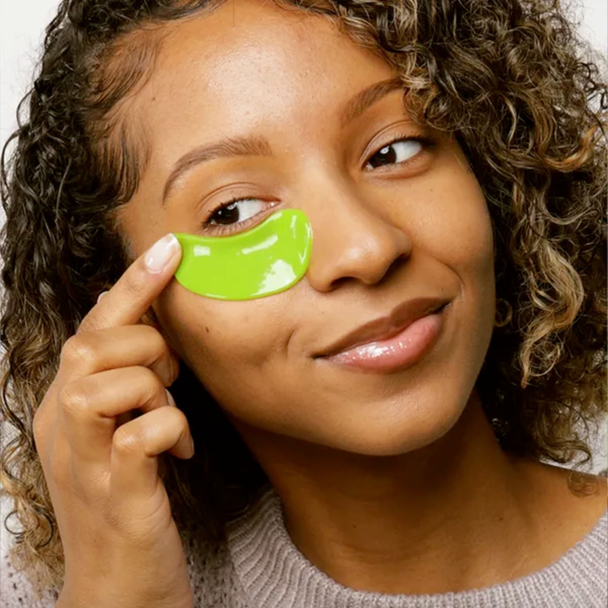 Parches descongestionantes con cafeína para ojos
