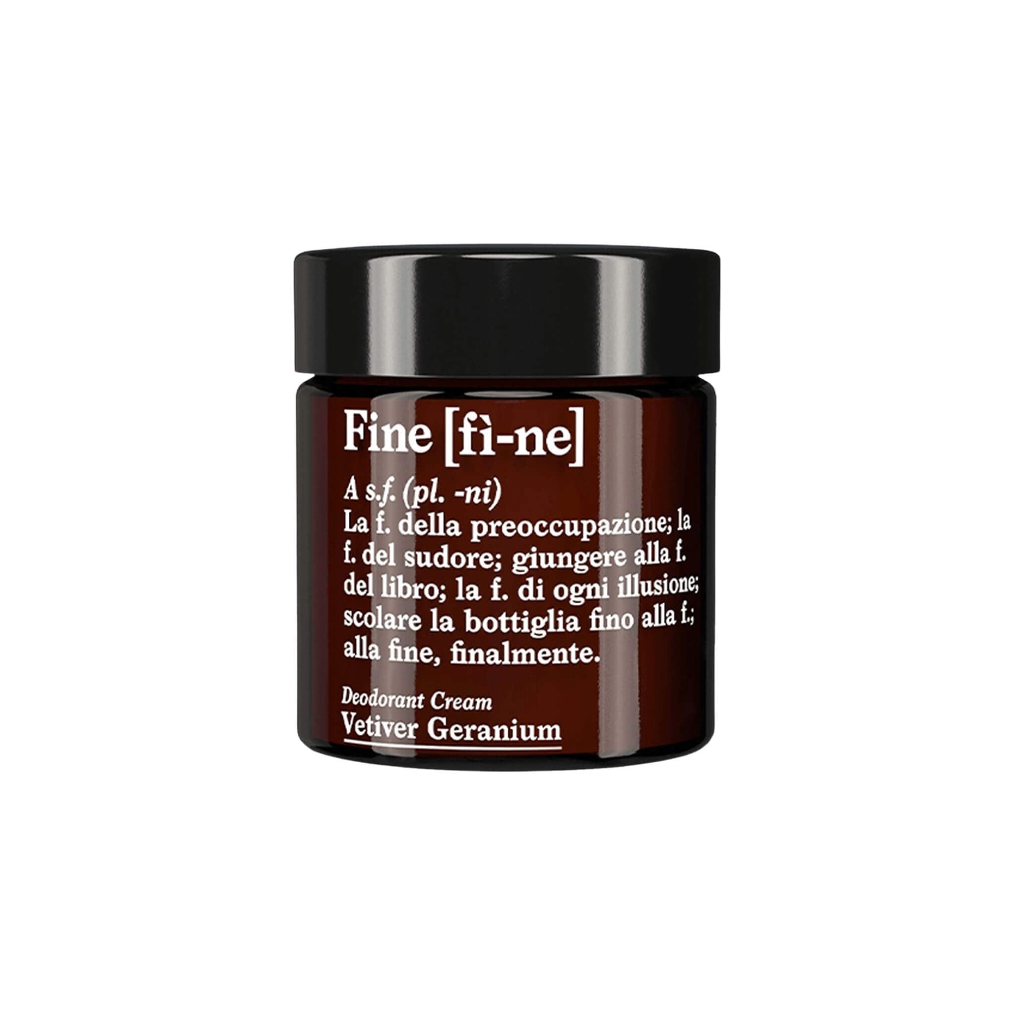 Desodorante en crema de vetiver y geranio 30gr