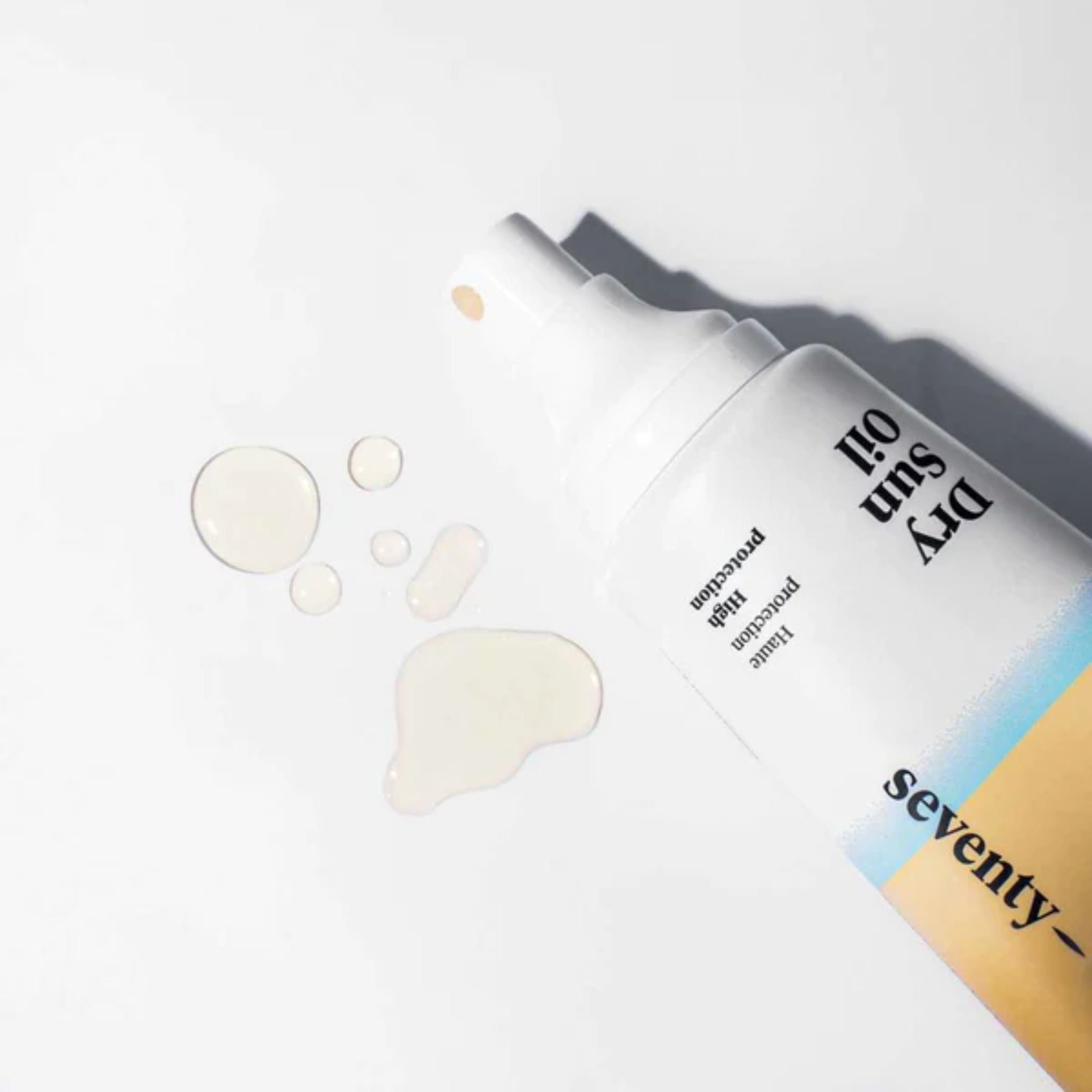 Crème solaire à l'huile sèche pour le visage, les cheveux et le corps SPF30+