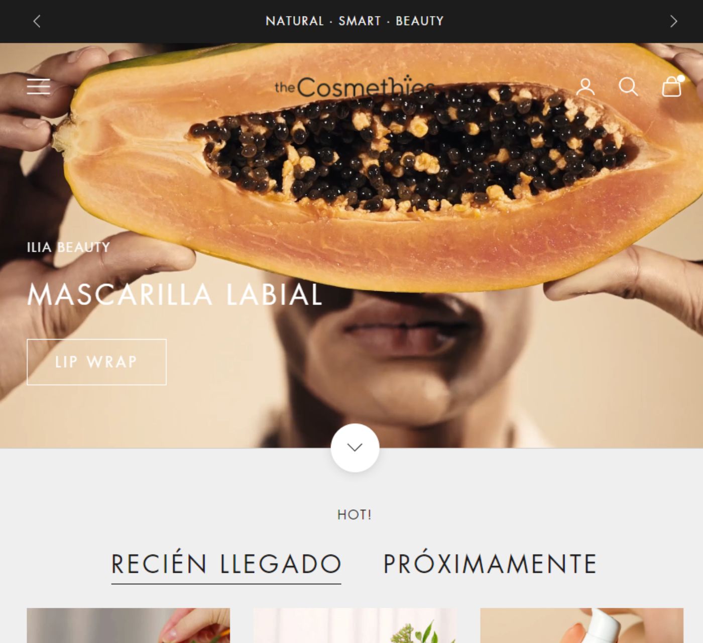 Nueva web theCosmethics