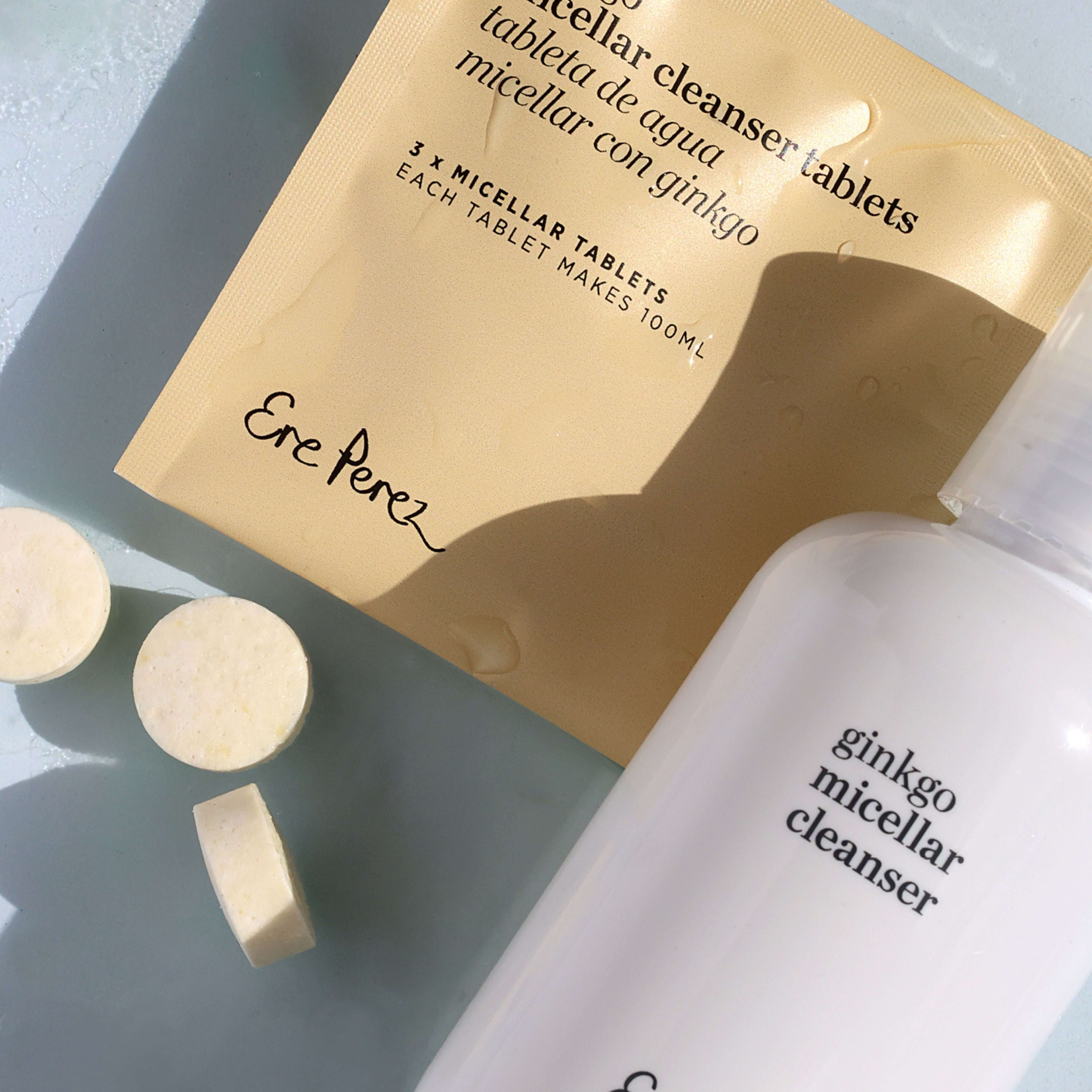 Agua micelar de ginkgo biloba