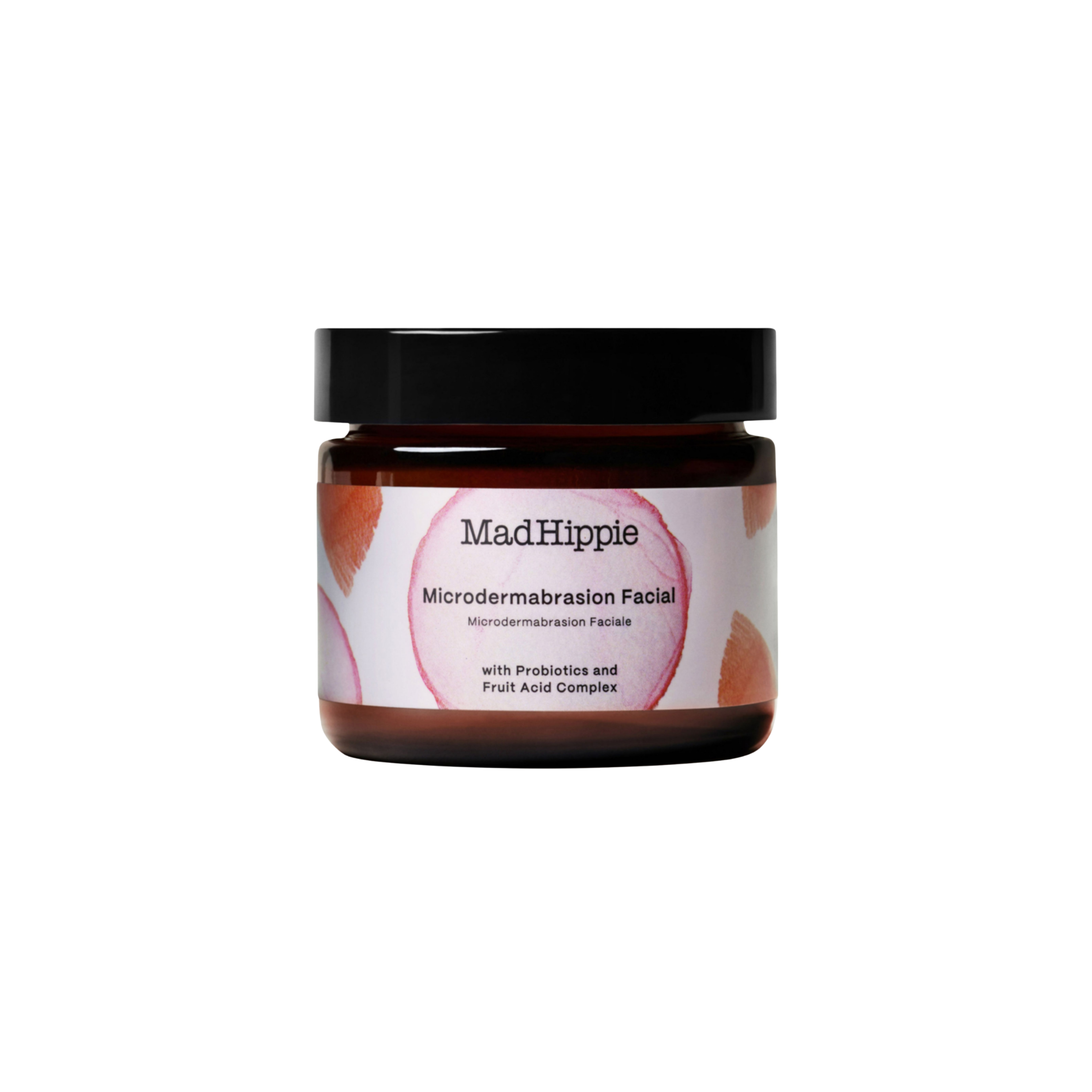 Exfoliante facial iluminador con ácidos frutales, probióticos y ácido hialurónico