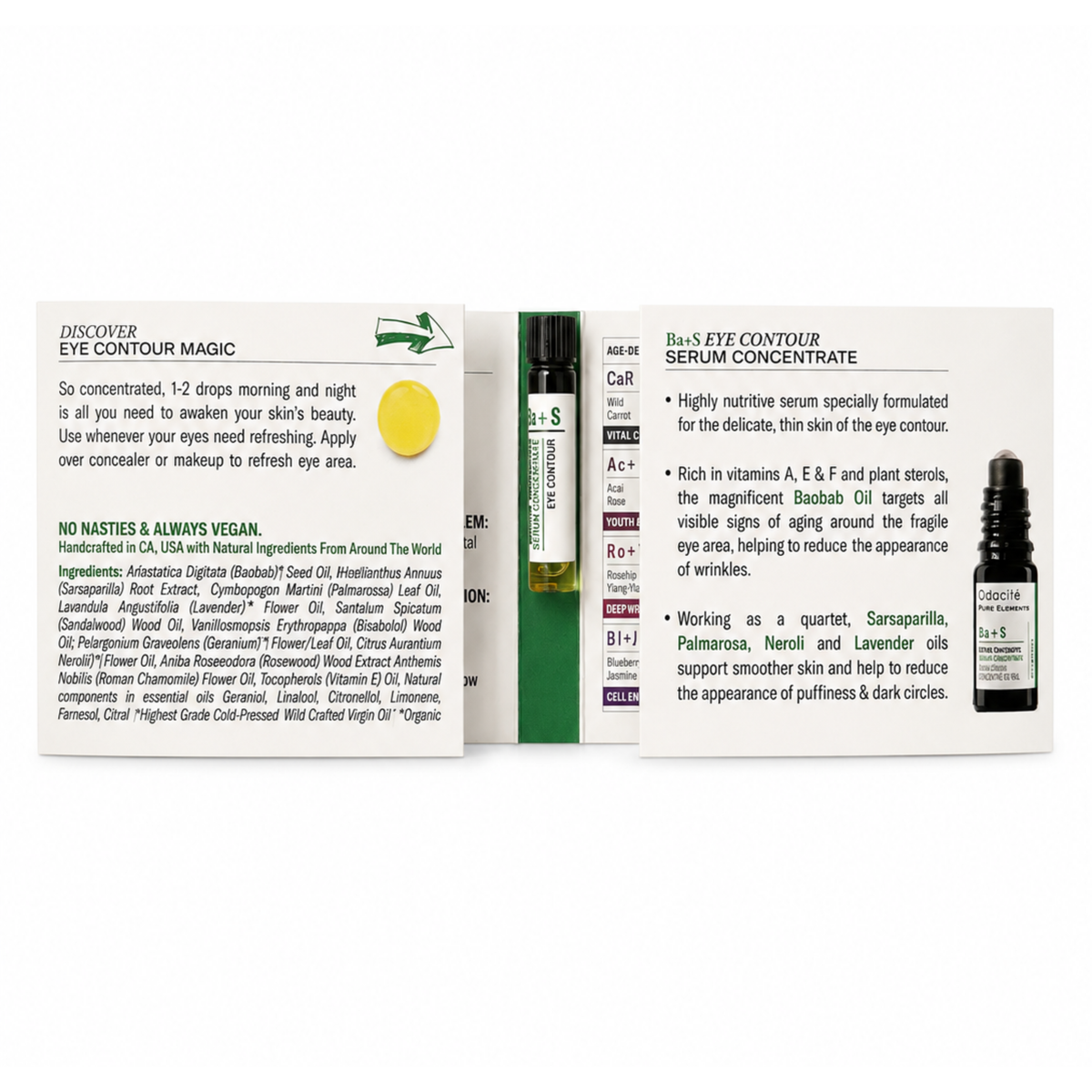 Mini concentrated oil serum for baobab eye contour. Ba+S | Eye Contour 1ml