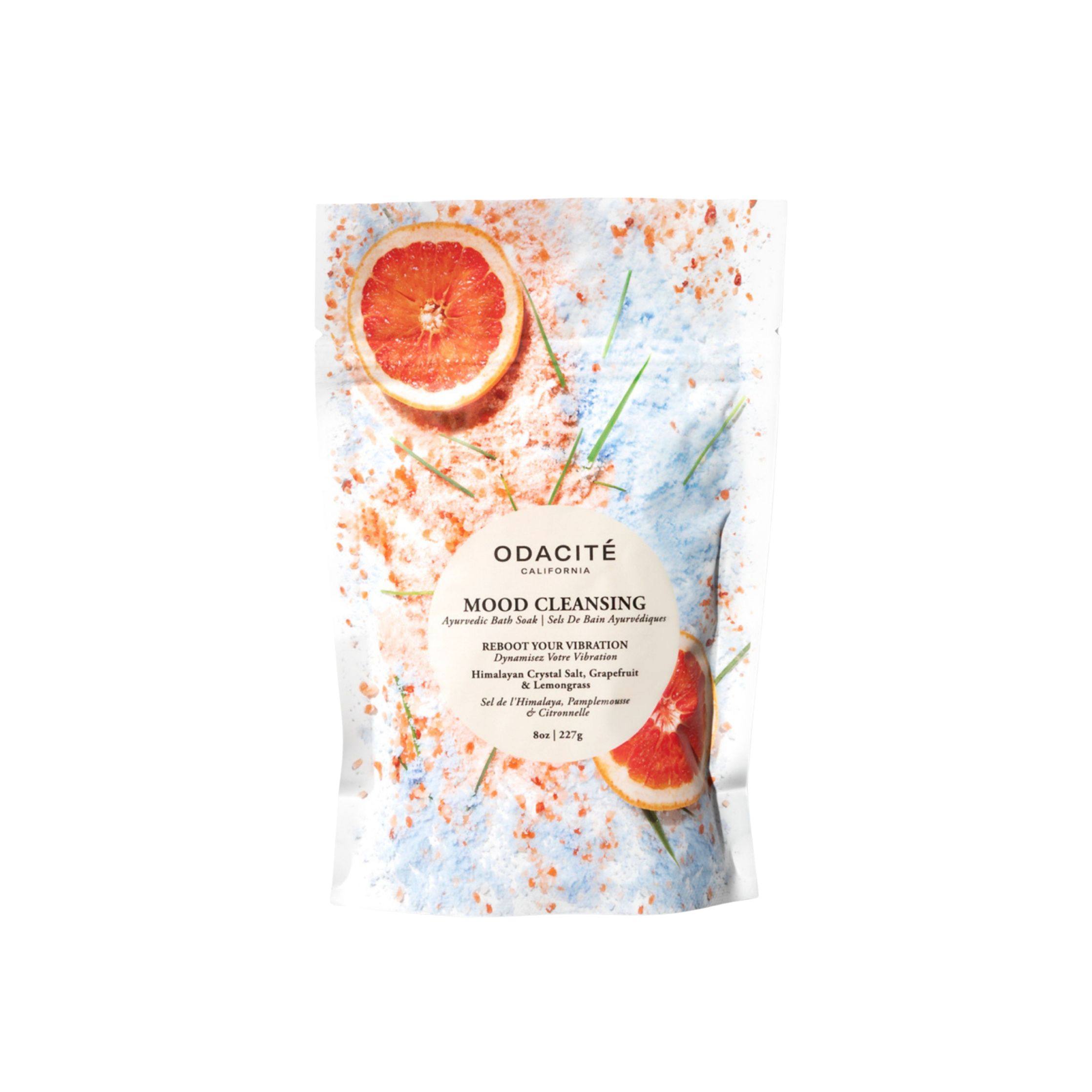Sales de baño Mood Cleansing con sales del Himalaya, pomelo y lemongrass