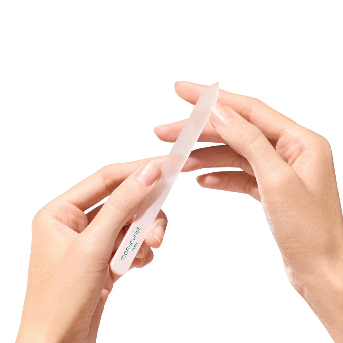 Trío de accesorios de cristal para uñas