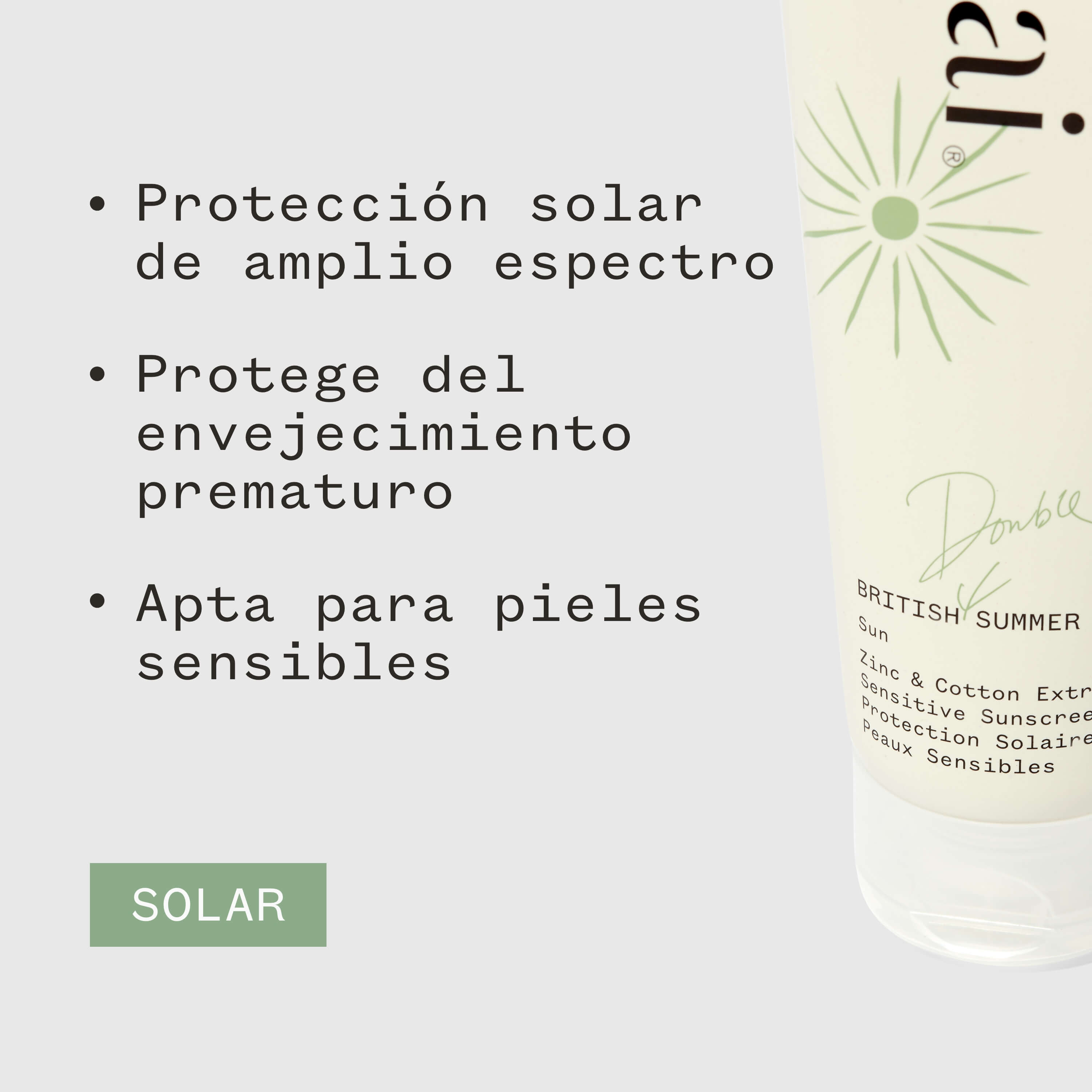 Crème solaire SPF30 British Summer