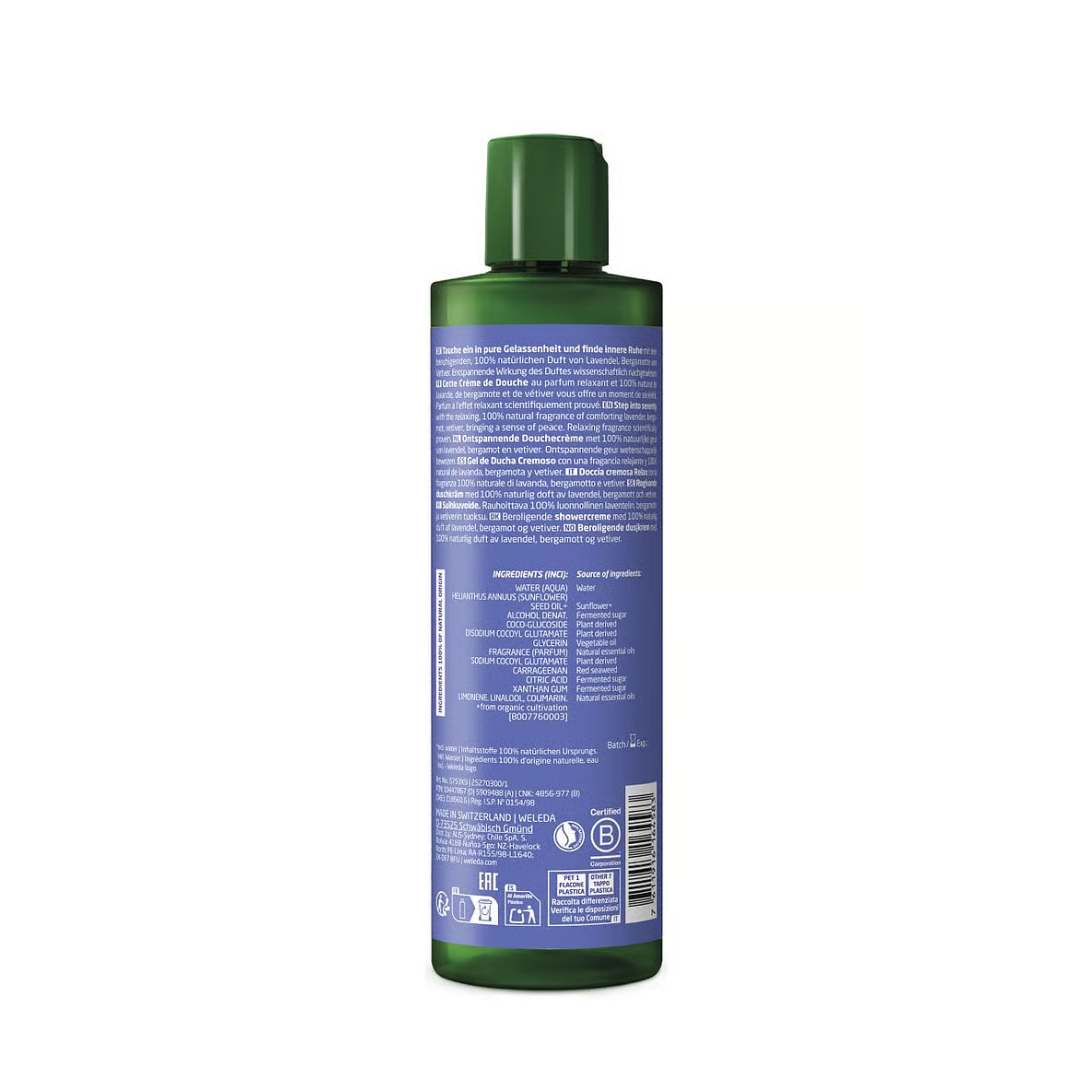 Gel de ducha de lavanda